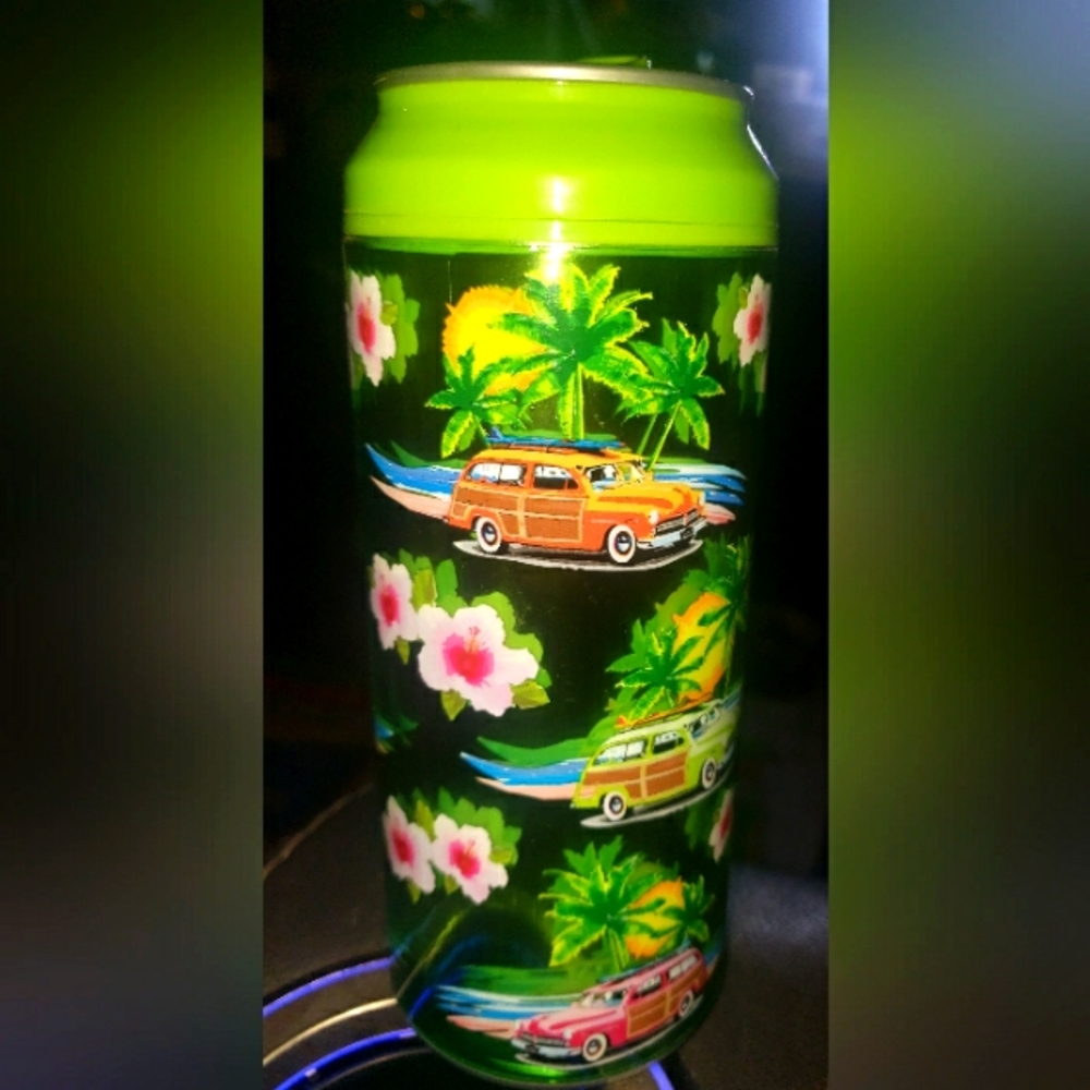 COOL GEAR 16OZ TROPICAL RETRO SODA CAN WATER CUP. NWOT